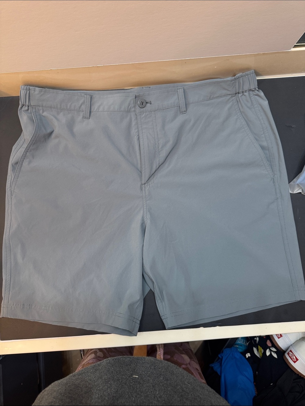 Free Fly Apparel Men's Light Gray Performance Stretch Shorts
